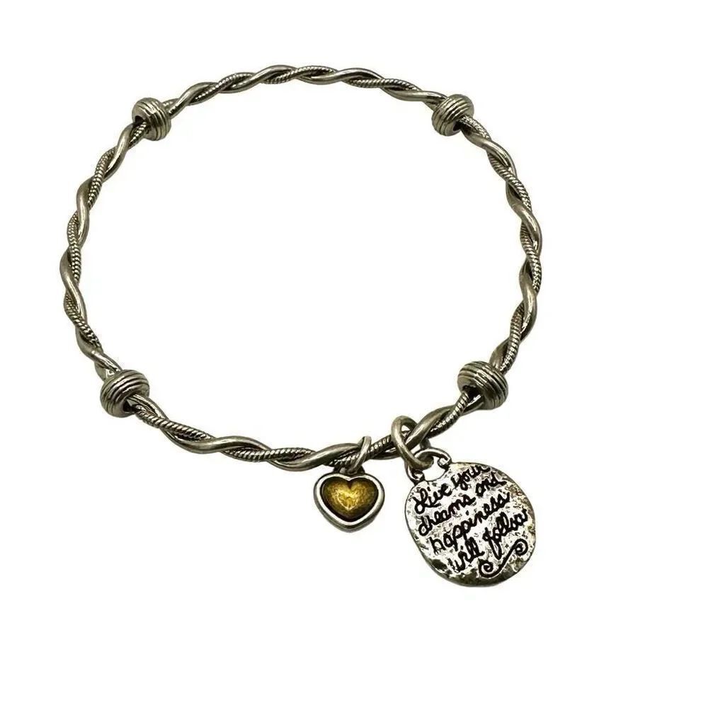 Brighton love your dreams and happiness will follow bangle bracelet